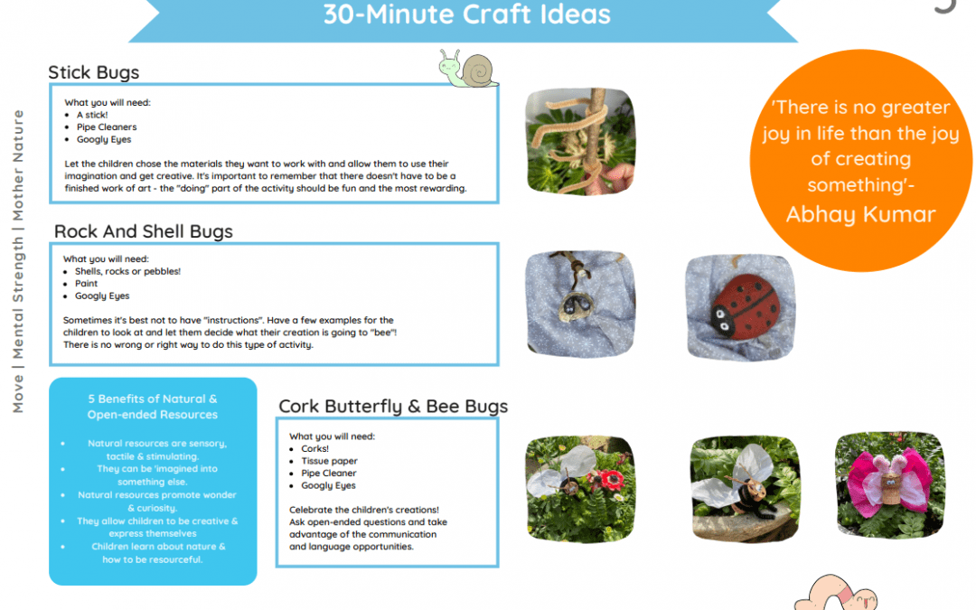 30 Minute Bug Craft Ideas