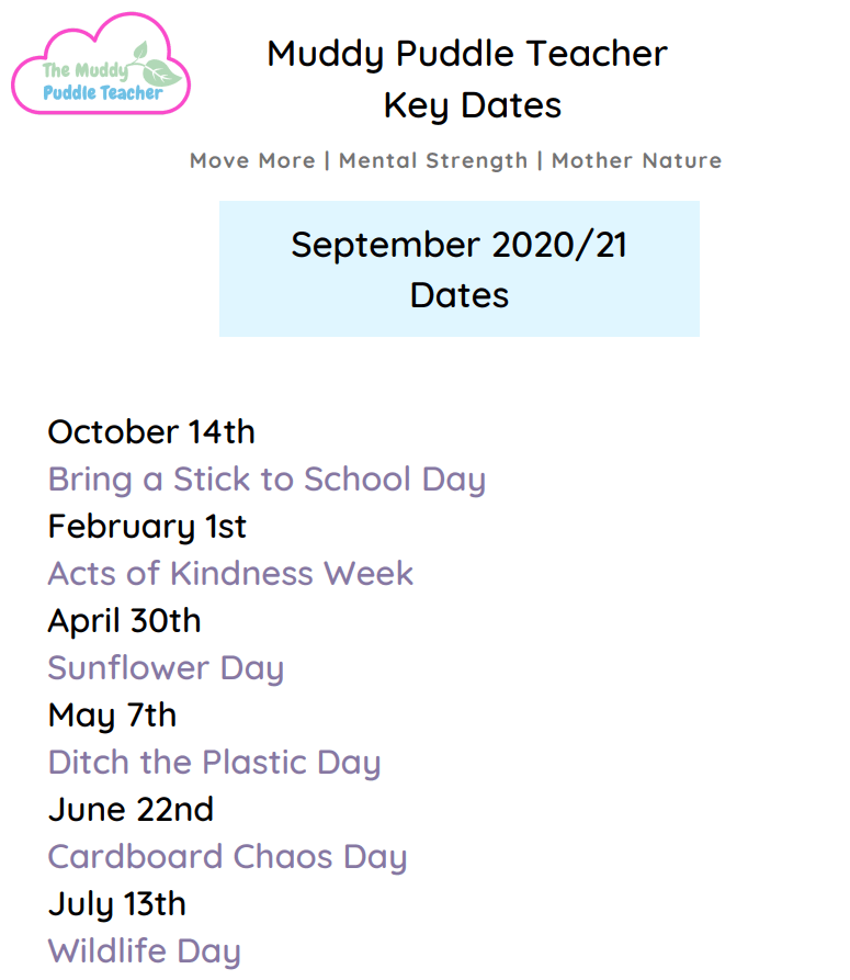 key datesposter 2020
