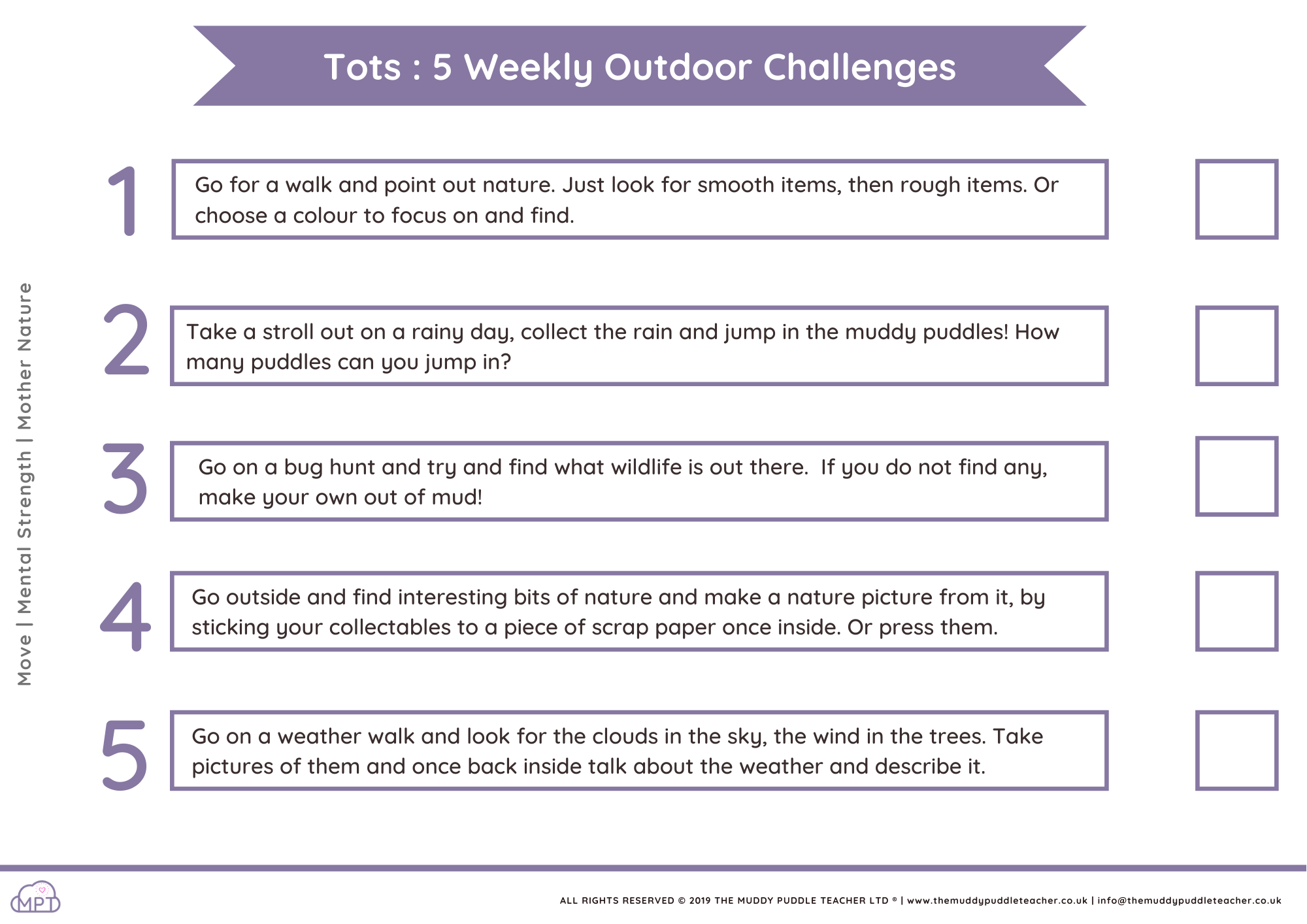 outdoor challenges tots