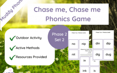 Chase me Chase me Outdoor Phonics Game (Ph2 Set2)