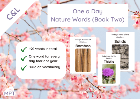 One a Day Nature Words -Book One – (Vocabulary Builder Early Years)