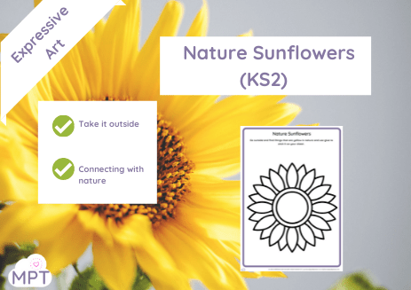 Nature Sunflowers Art Task KS2