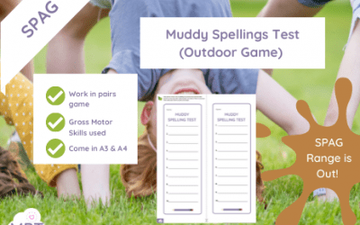 Muddy Spellings Test (Outdoor Game)