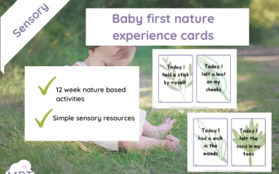 Baby first nature experience cards