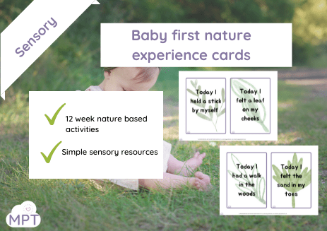 Baby first nature experience cards