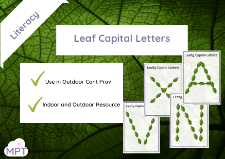 capital letters in leaves