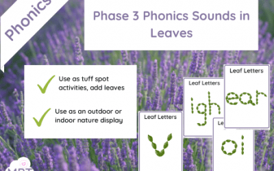 Phase 3 Phonics Sounds in Leaves