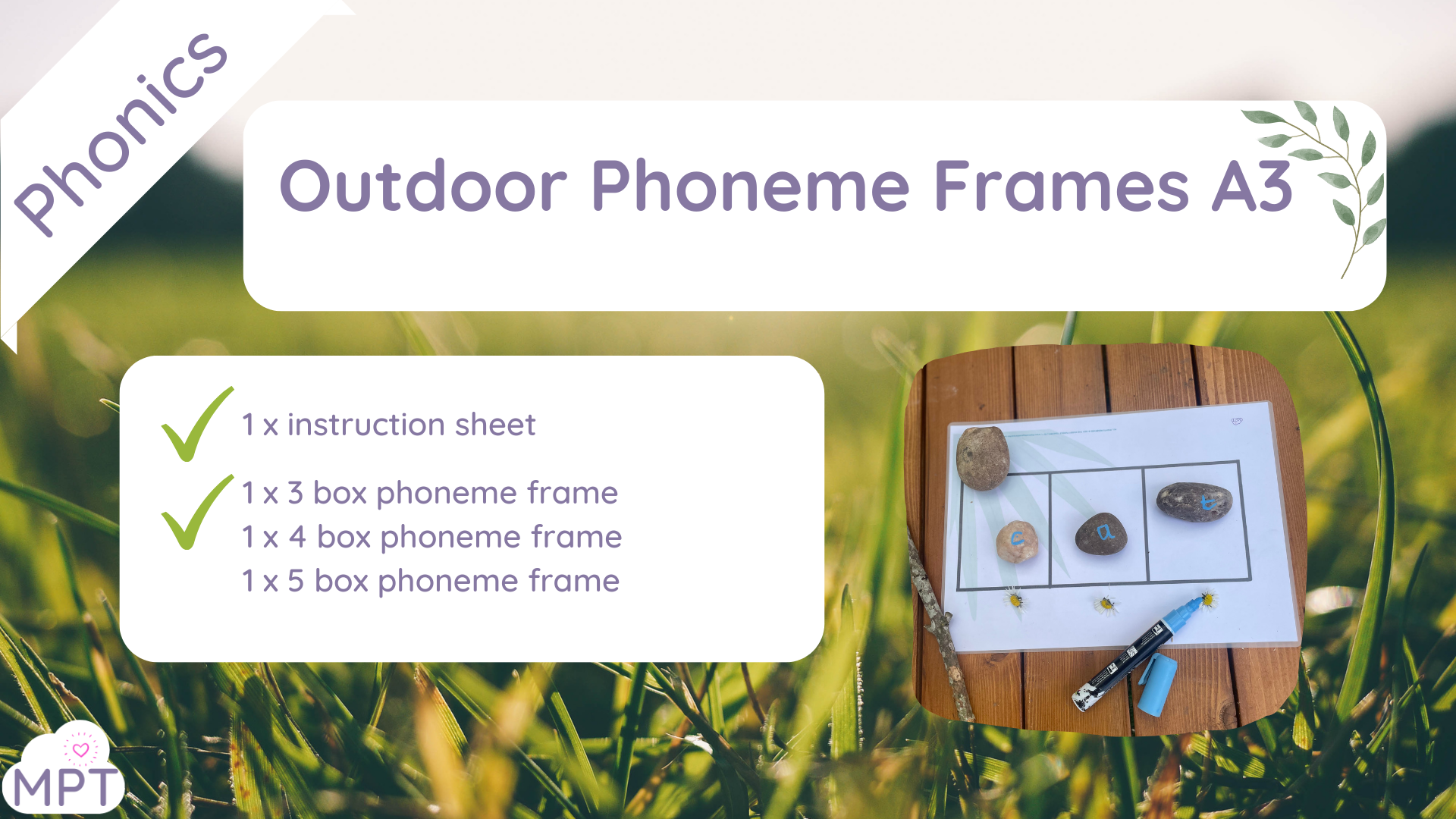 Outdoor Phoneme Frames A3