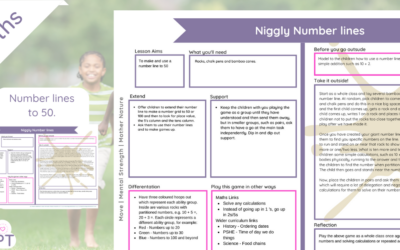 Niggly Number Lines up to 100