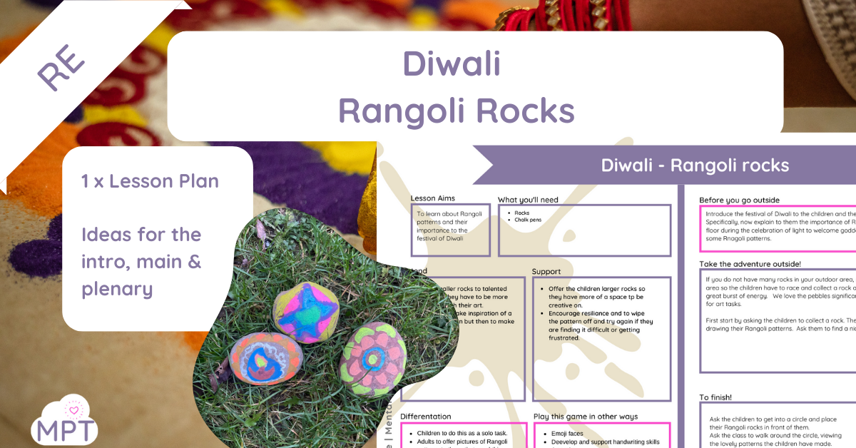 Diwali Rangoli Rocks