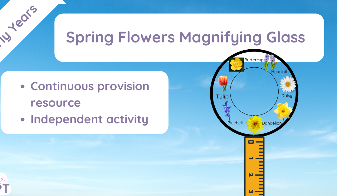 Spring Flowers Magnifying Glass