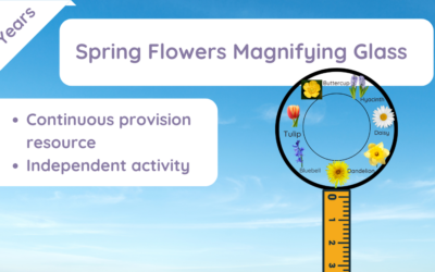 Spring Flowers Magnifying Glass