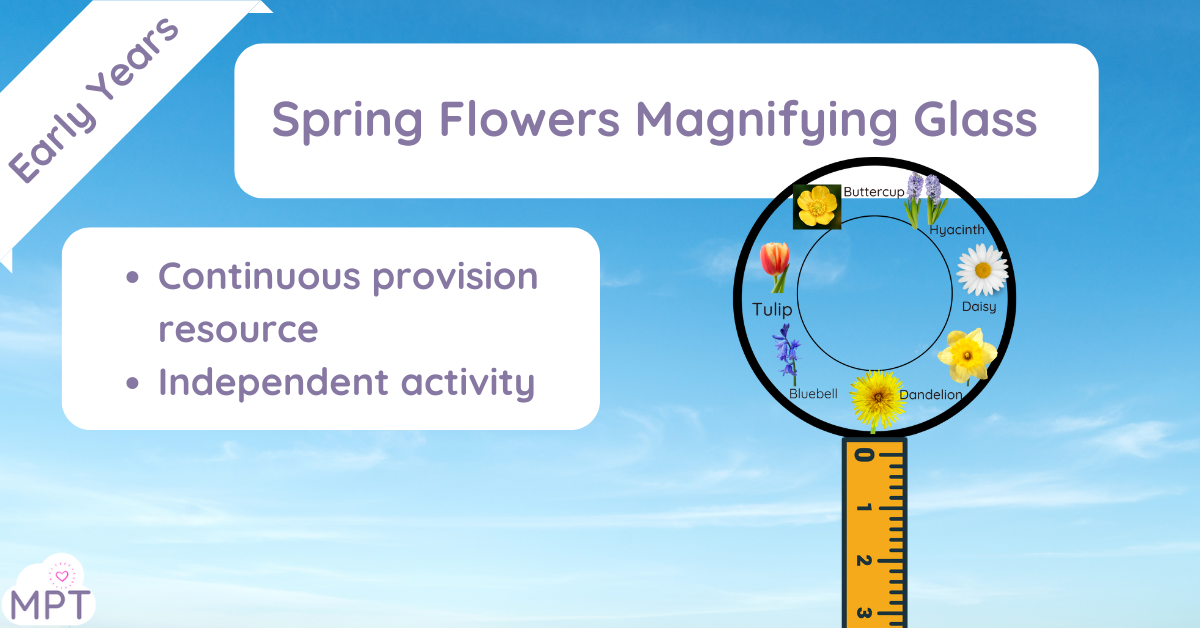 Spring Flowers magnifying glass