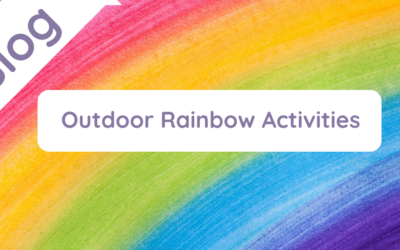 Outdoor Rainbow Activities with The Muddy Puddle Teacher Approach