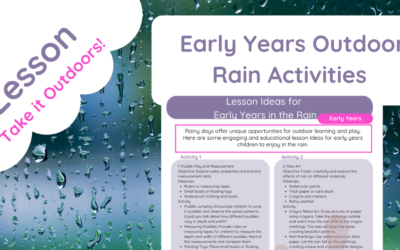 Early Years Rain Activities