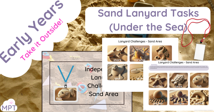 Lanyard Challenges Sand Area (Underwater Theme)