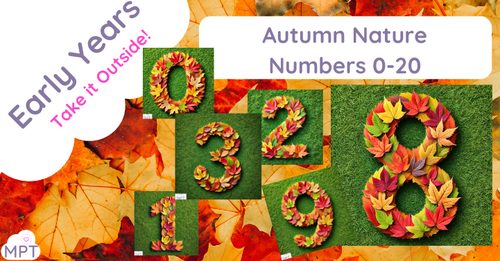 Autumn Nature Numbers 0-20 (Outdoor Displays)