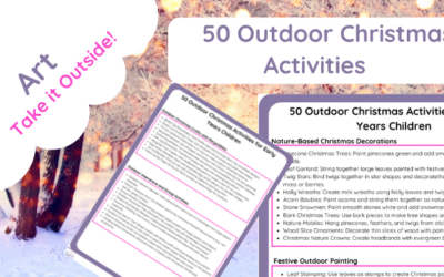 50 Outdoor Christmas Activities Early Years