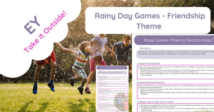 Rainy Day Activities Early Years (Friends Theme)