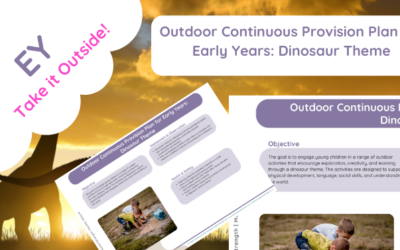 Dinosaur Continuous Provision Plan (Early Years Outdoors)