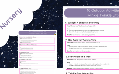 10 Outdoor Activities for Twinkle Twinkle Little Star