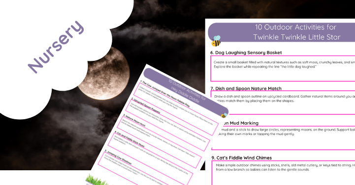 10 Outdoor Hey Diddle Diddle Activity Ideas