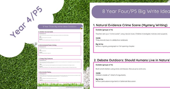 Year Four Big Write Ideas