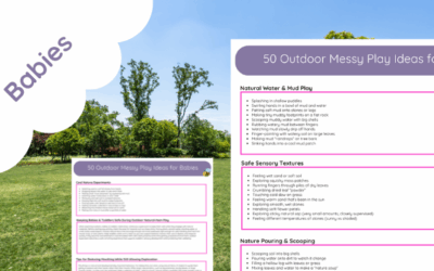 50 Outdoor Messy Play Ideas for Babies Using Natural Items